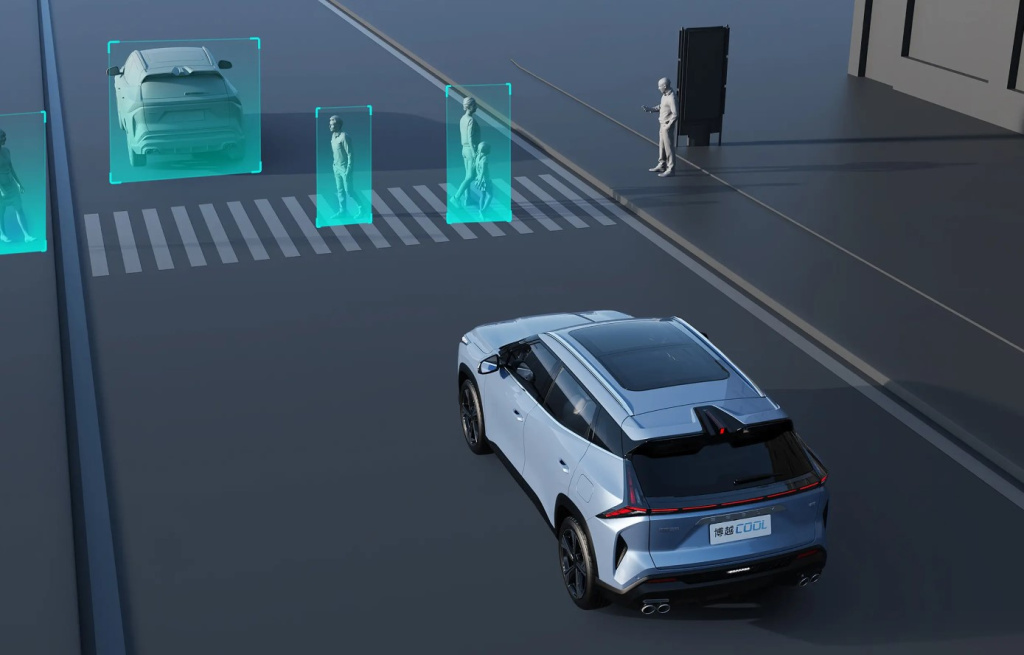 Geely распознает пешеходов и автомобили Безопасность Geely Cityray