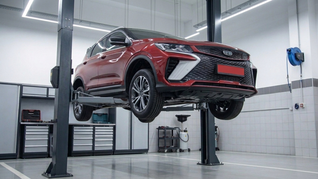 Комплексная проверка автомобиля Geely на плановом обслуживании ТО Geely после 100000 км